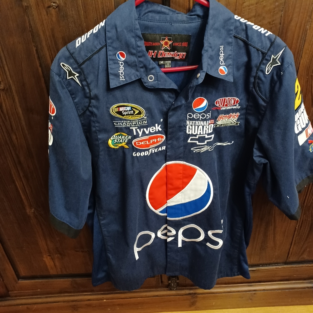 Nascar Jeff Gordon embroidered Pepsi shirt
